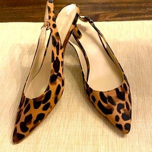 Marc Fisher Cheetah kitten heels 9.5